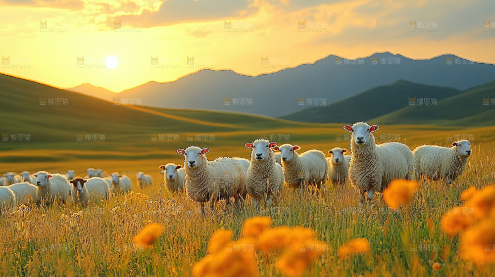 草原牧场 畜牧业 牧羊人