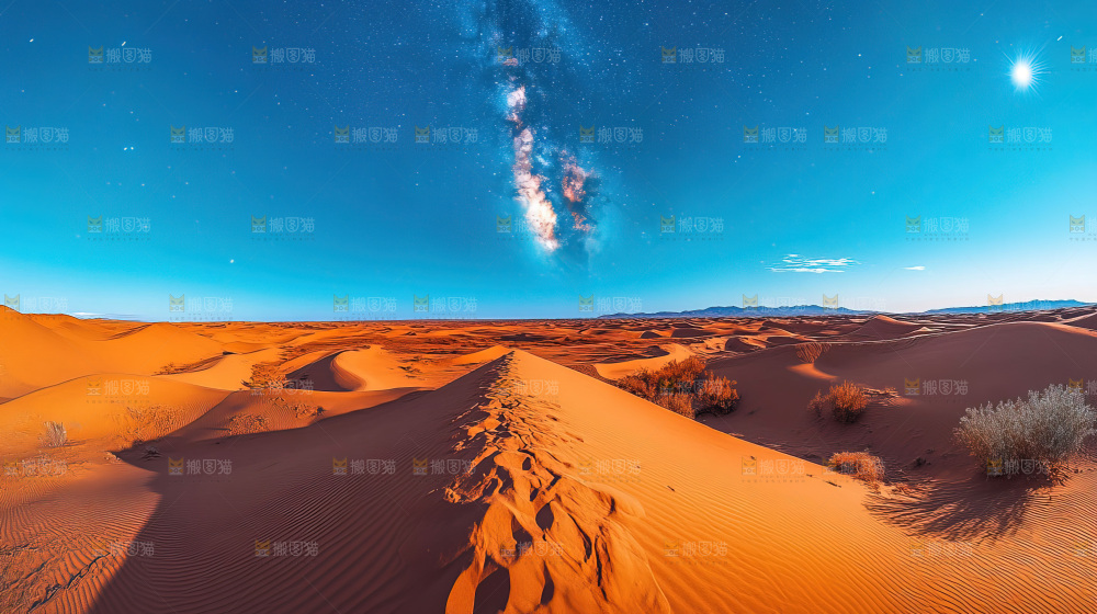 沙漠沙丘星空徒步探险大好河山