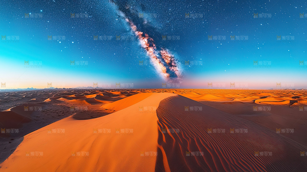 沙漠沙丘星空徒步探险大好河山