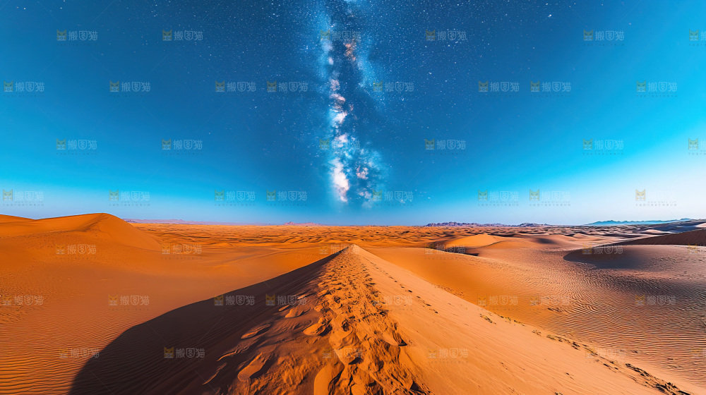 沙漠沙丘星空徒步探险大好河山