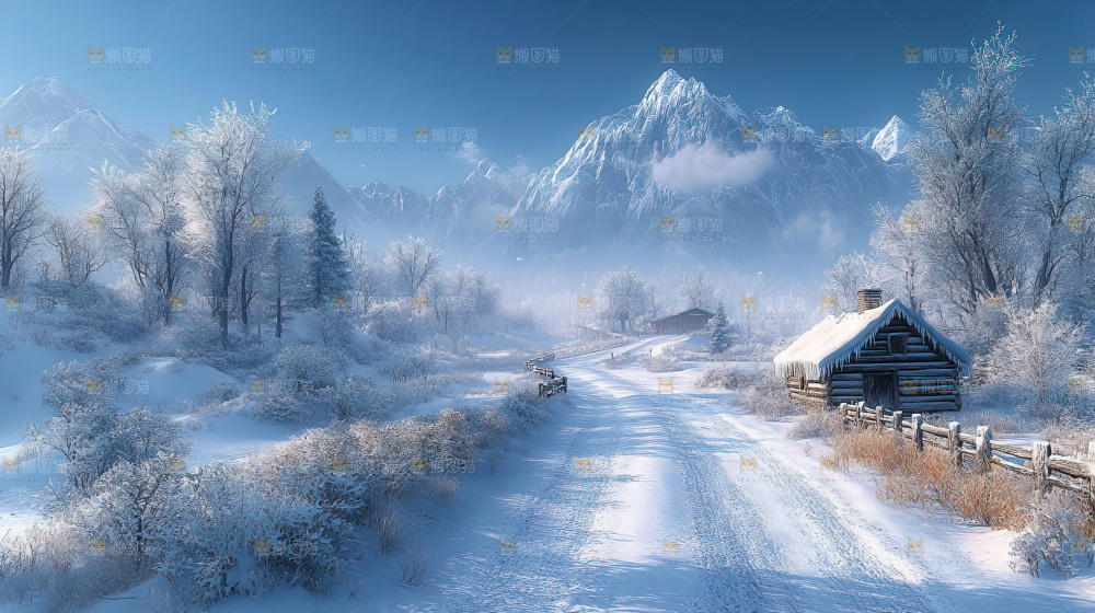 雪乡风景雪旅行自然