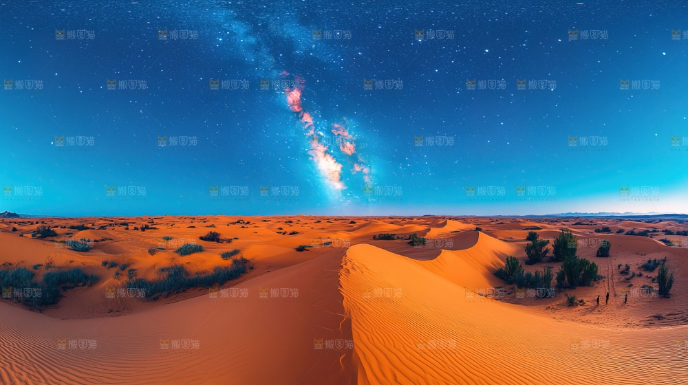 沙漠沙丘星空徒步探险大好河山