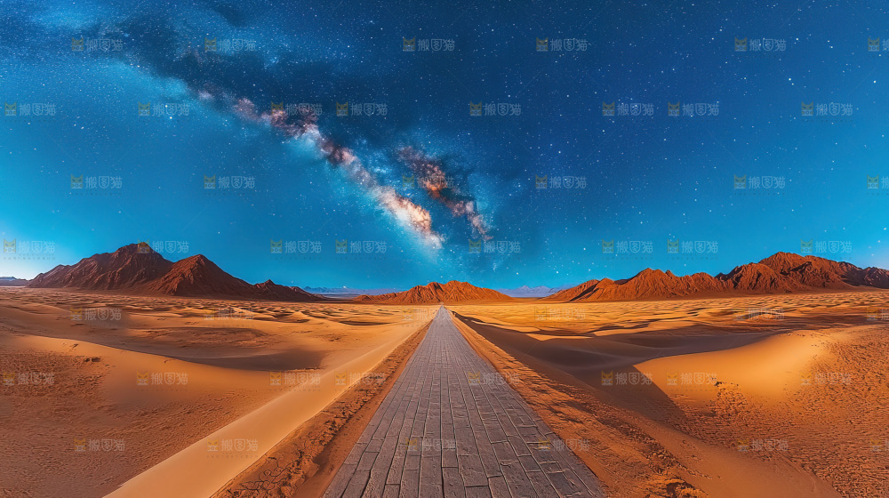 沙漠沙丘星空徒步探险大好河山