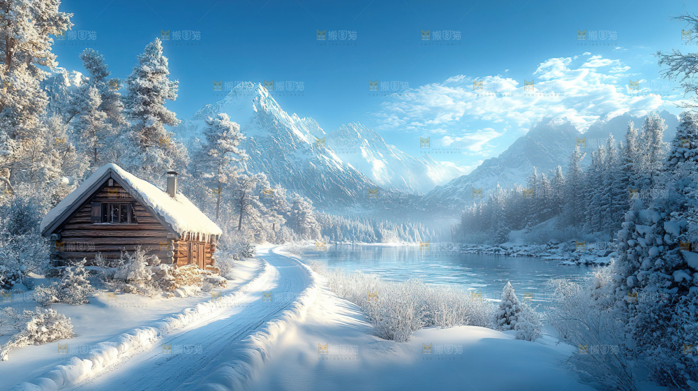 雪乡风景雪旅行自然