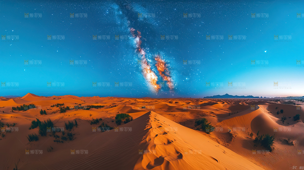 沙漠沙丘星空徒步探险大好河山