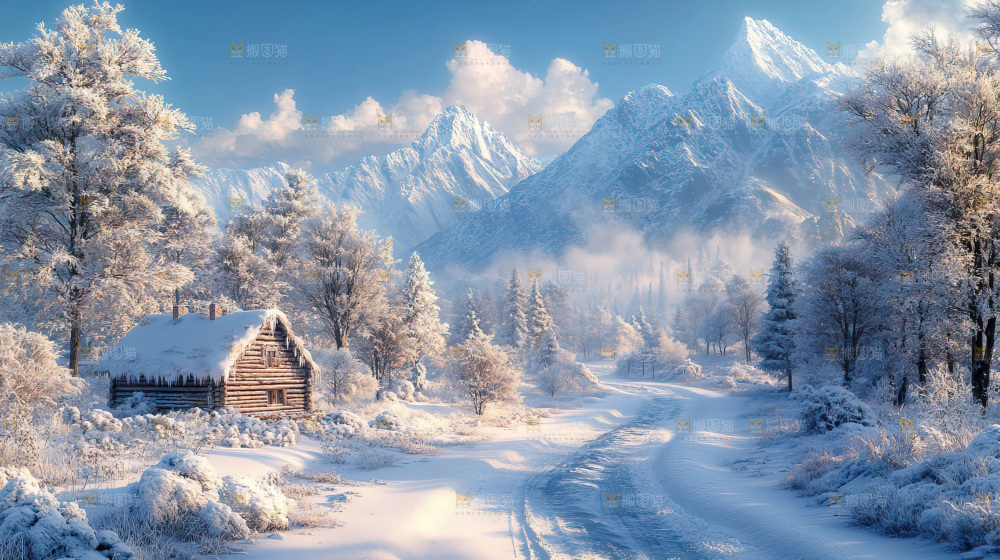雪乡风景雪旅行自然