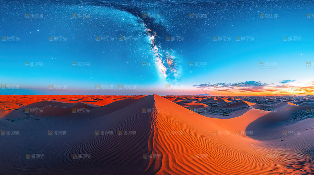 沙漠沙丘星空徒步探险大好河山