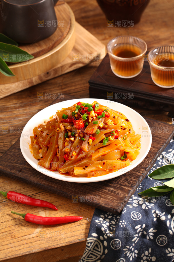 凉拌魔芋豆腐