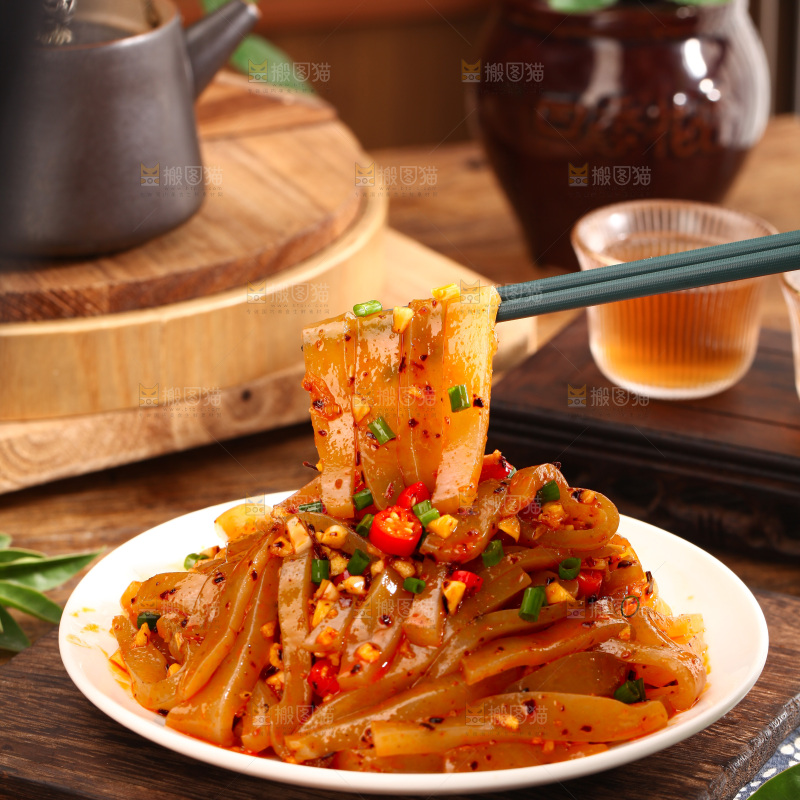 凉拌魔芋豆腐