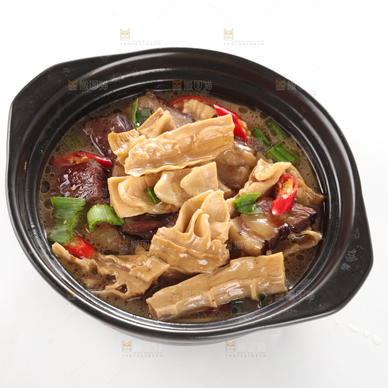 玉兰笋烧腊肉