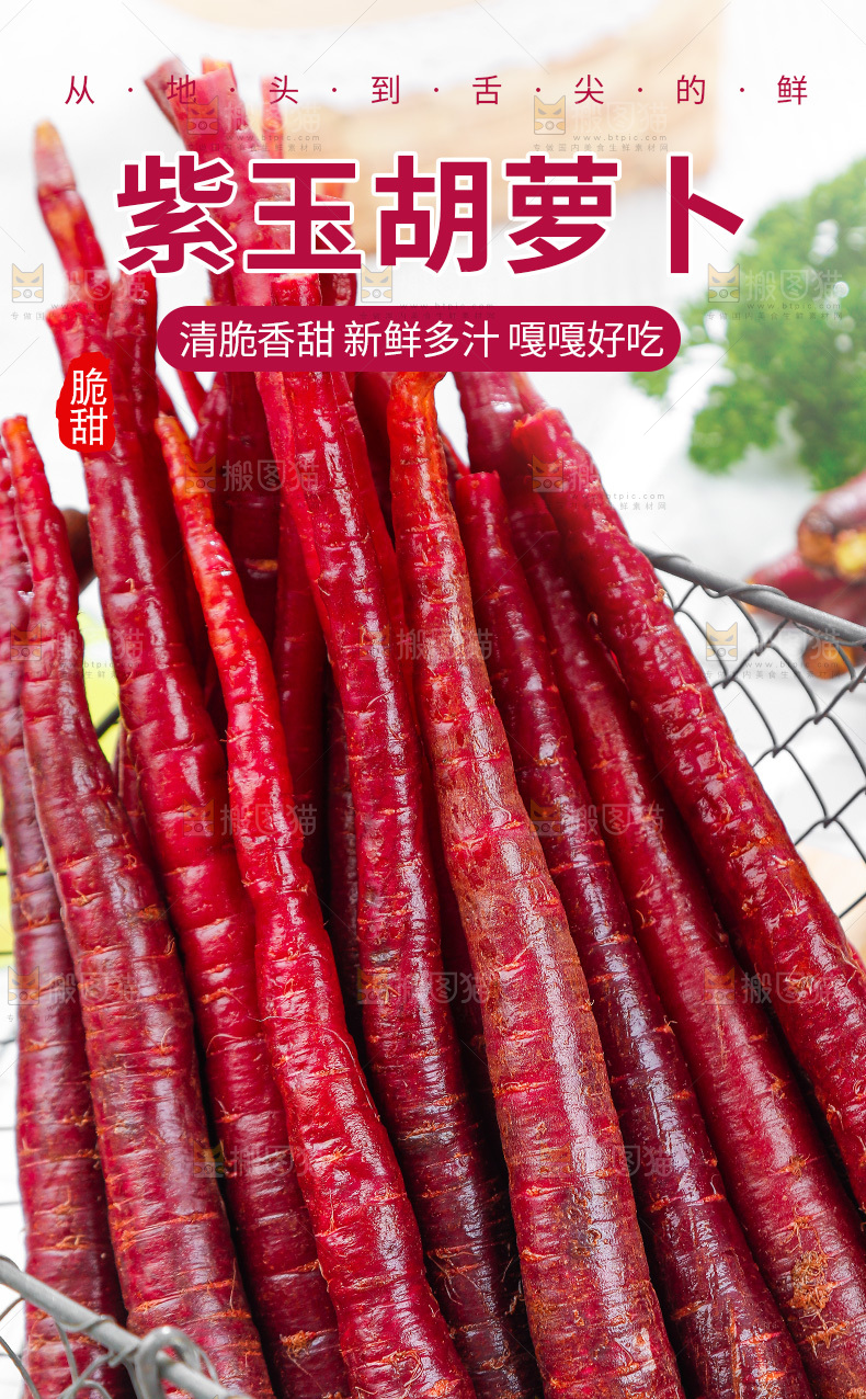 紫玉胡萝卜详情页
