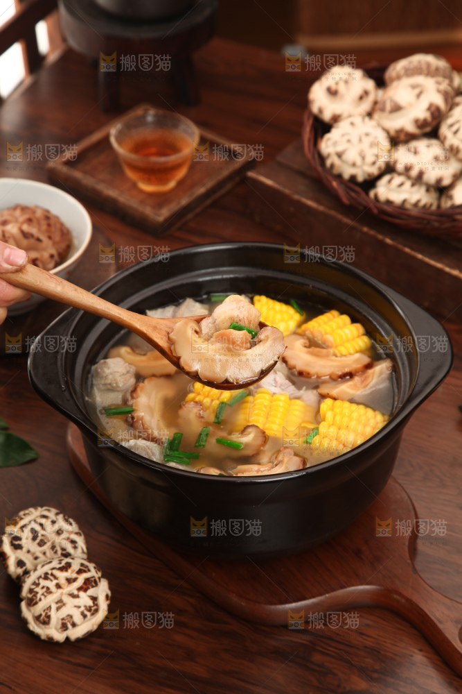 花菇玉米排骨汤