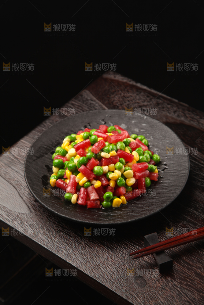 腊肠炒豌豆