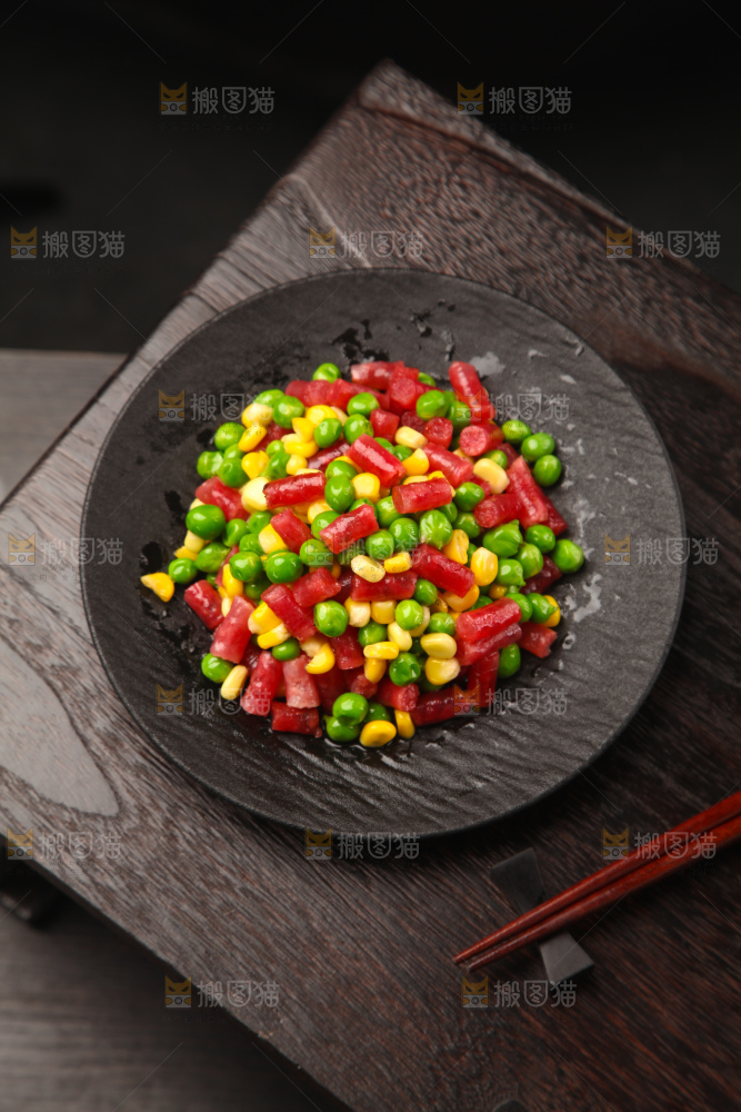 腊肠炒豌豆