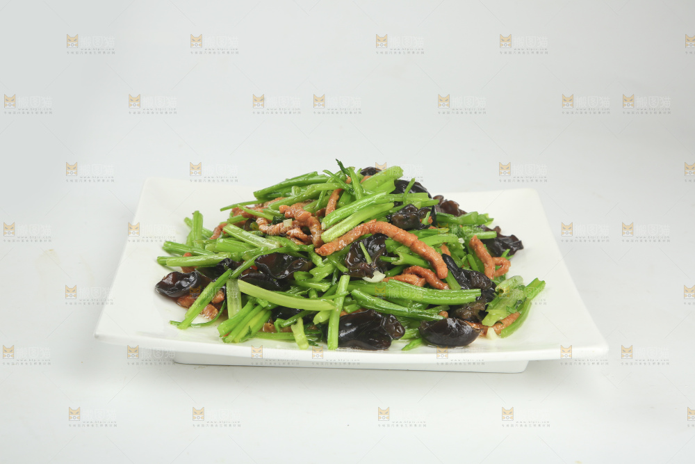芹菜木耳肉丝