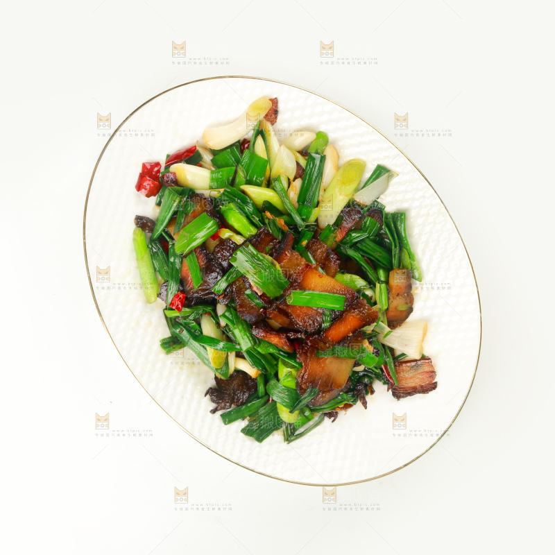 蒜苗炒酱肉