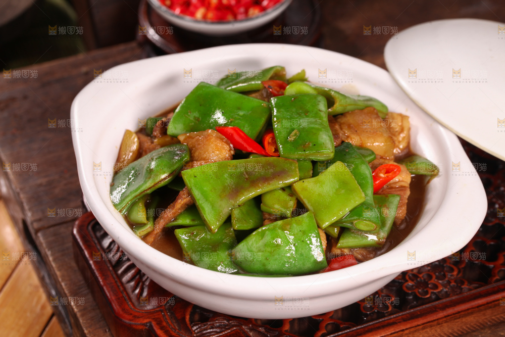 油豆角炒肉