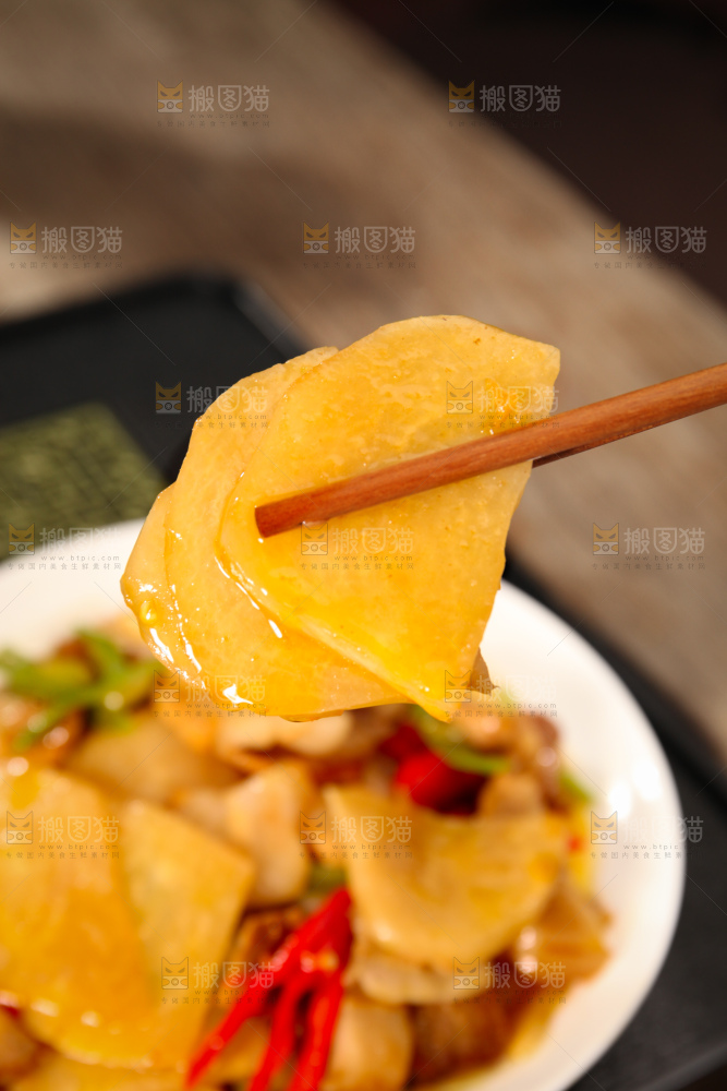 凉薯炒肉