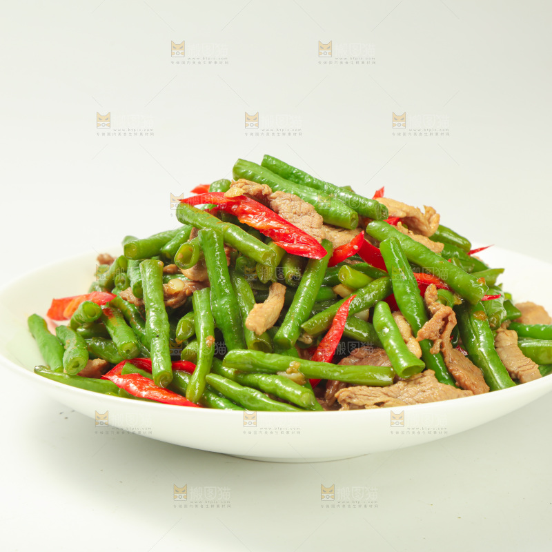 豆角炒肉
