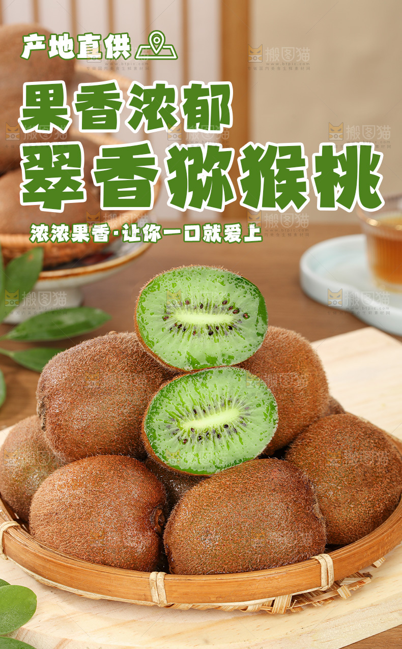 翠香猕猴桃详情页