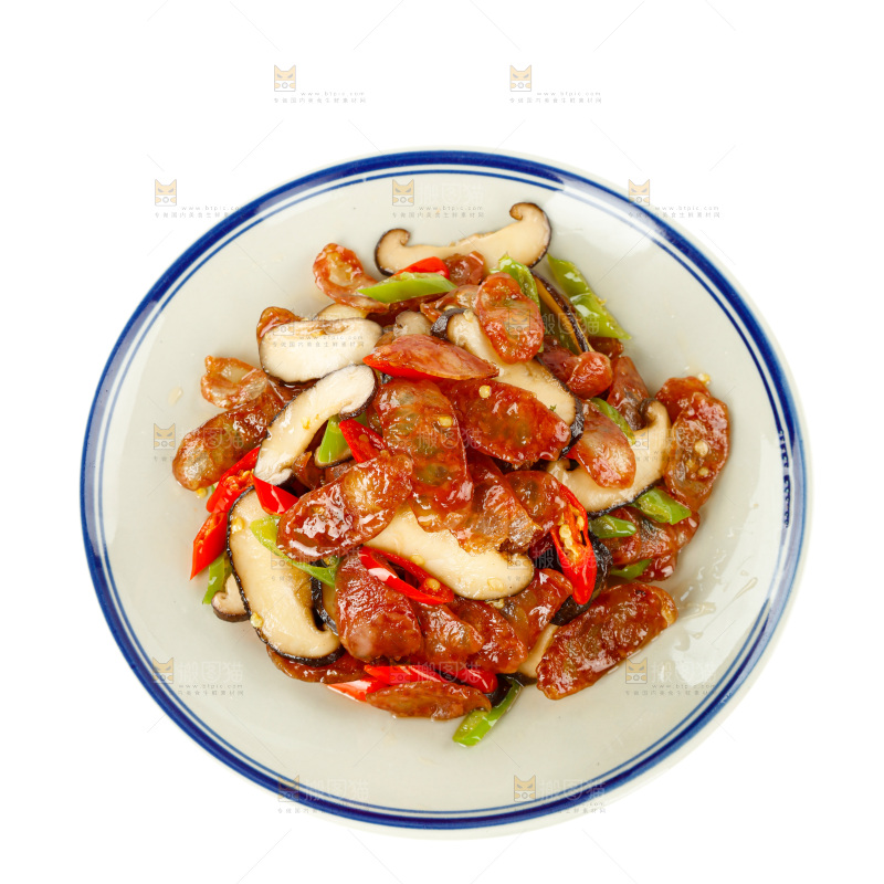 香菇炒腊肠