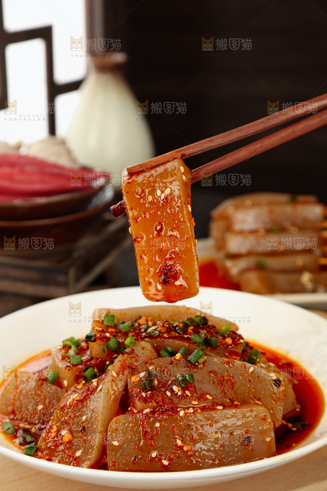 凉拌魔芋豆腐