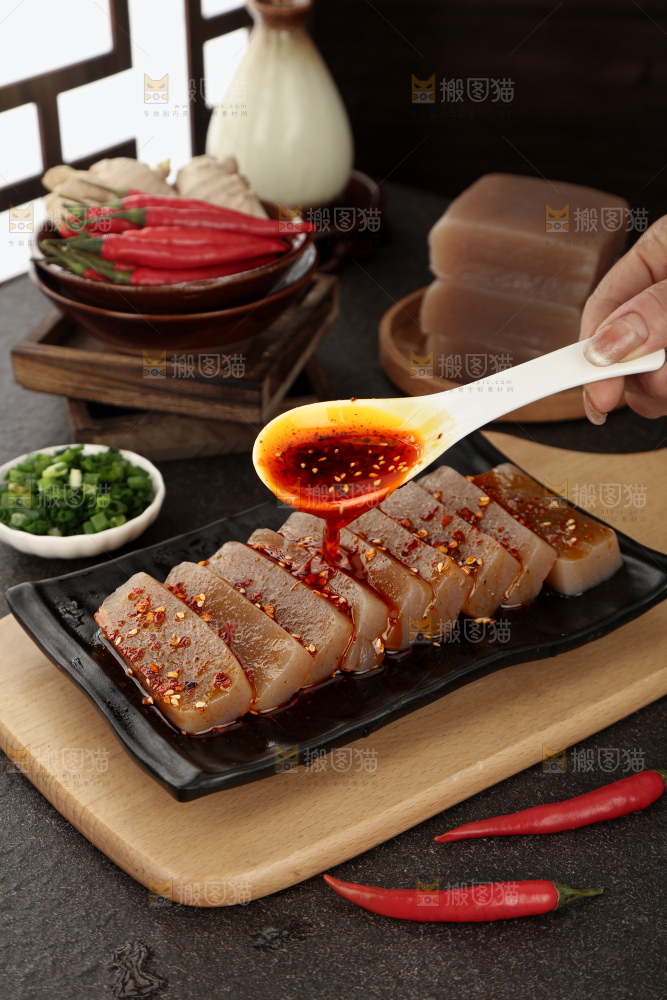 凉拌魔芋豆腐
