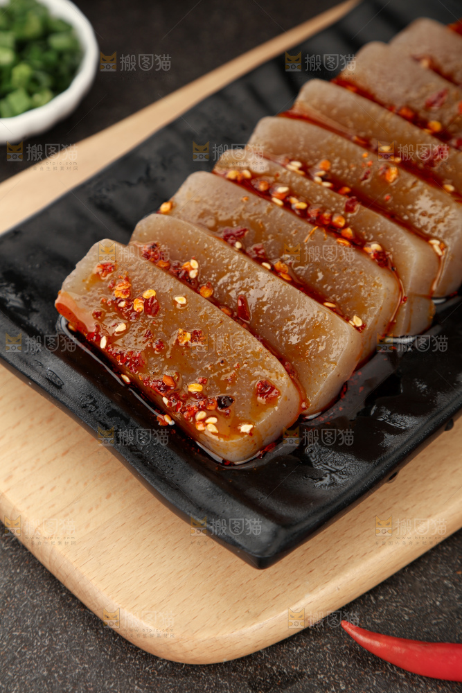 凉拌魔芋豆腐