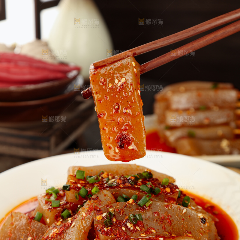 凉拌魔芋豆腐