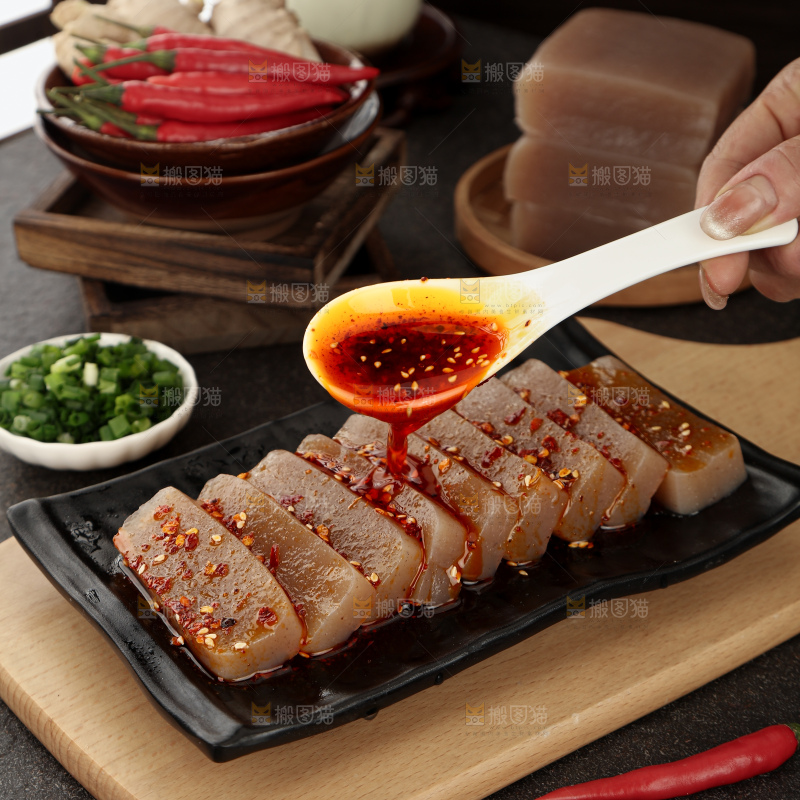 凉拌魔芋豆腐